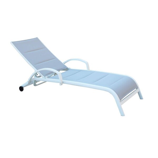 Lettino prendisole da Giardino in Alluminio cm 165×70,5×92 – BRADLEY