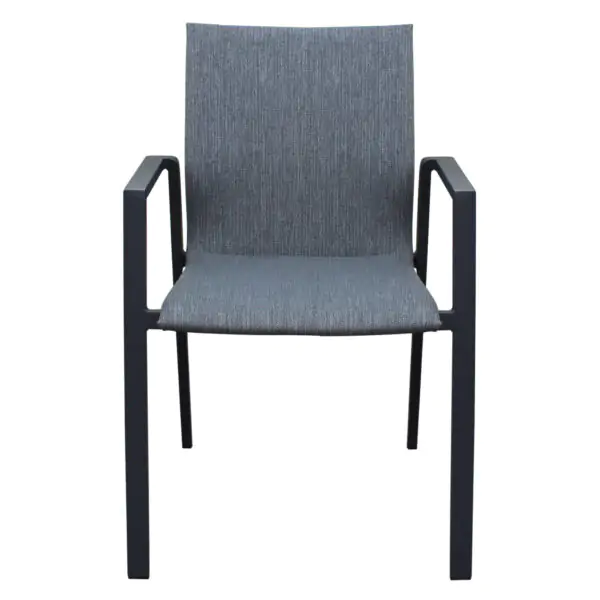 Poltrona da Giardino seduta imbottita in Alluminio,Textilene cm 56x61x84 – TOD