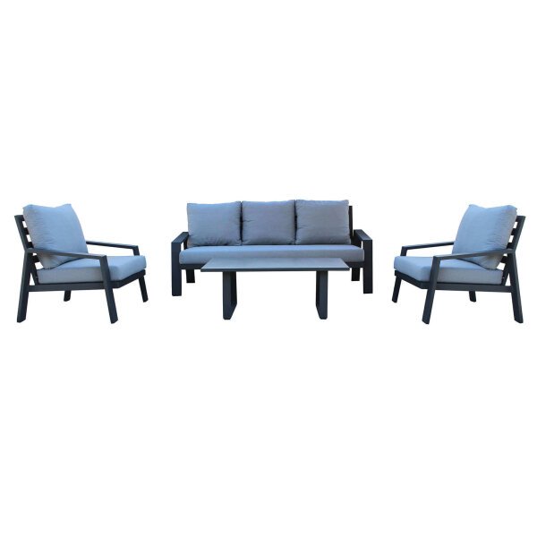 Salotto da Giardino 5 posti in Alluminio,Poliestere – DIRK