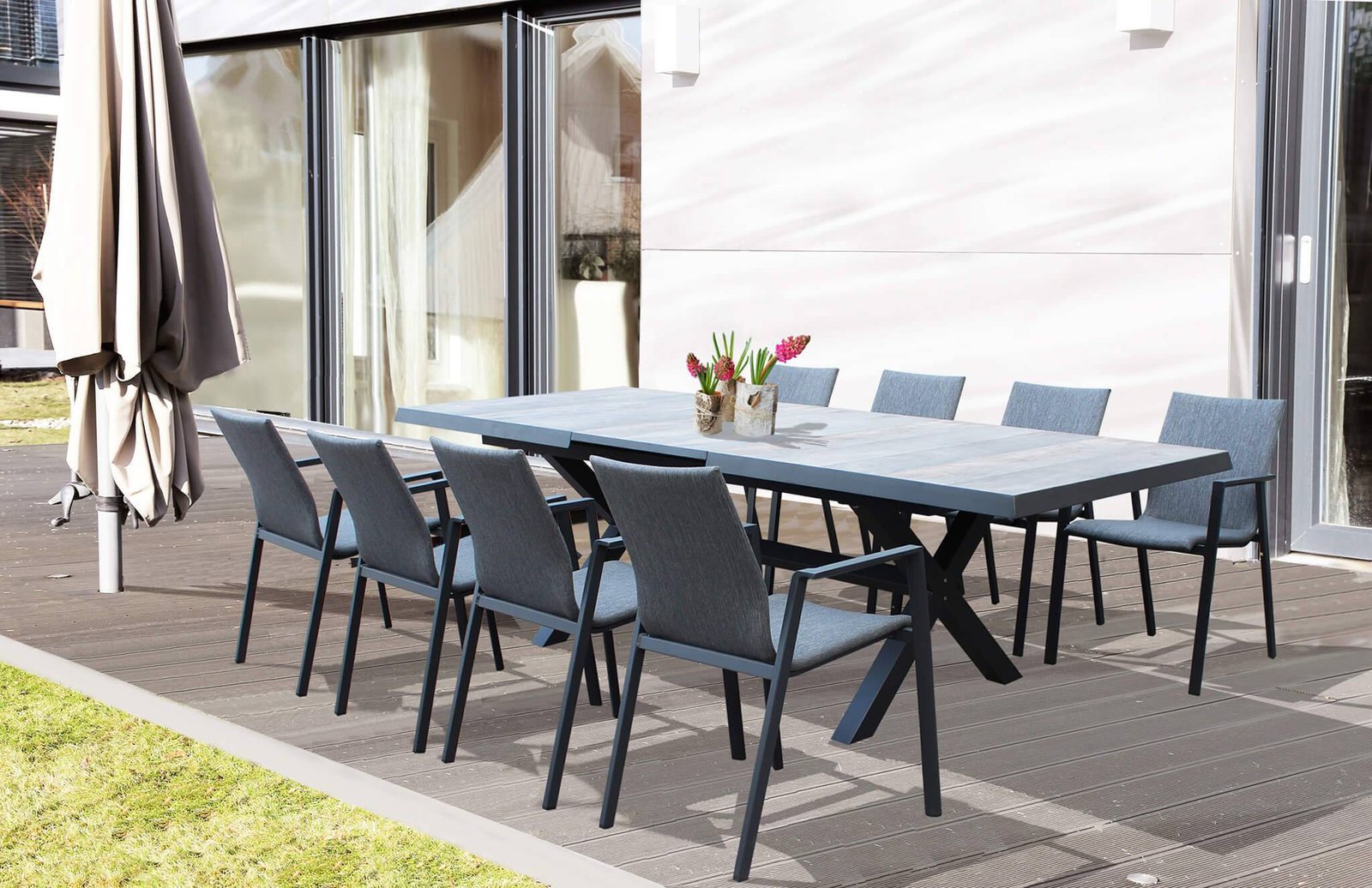 Tavolo da Giardino Allungabile e Gres cm 200-260×100 – SHAUN