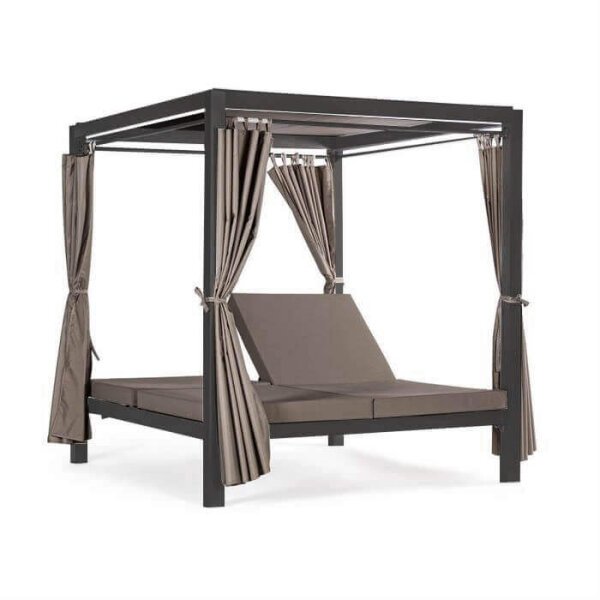 Gazebo Letto in Alluminio cm 209×188,5×206 – RICH