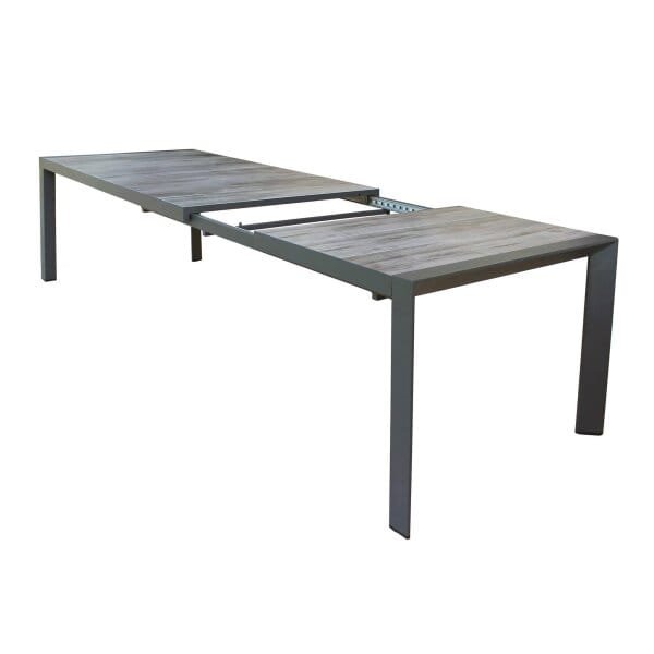 Tavolo da Giardino piano in Ceramica in Alluminio,Gress cm 175×100,5×75 – FALK