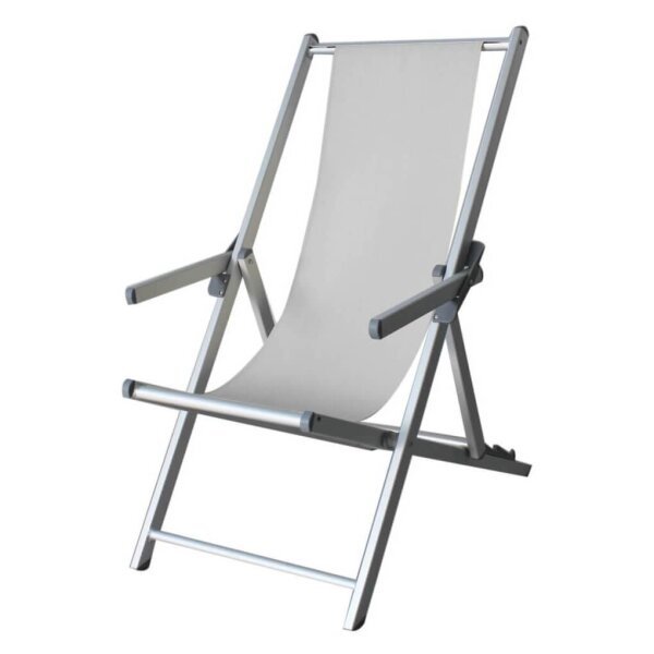 Sdraio mare prendisole Pieghevole in Alluminio,Textilene cm 98×67,5×106 – BURT