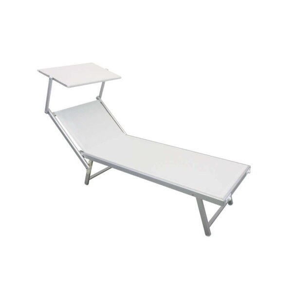 Lettino prendisole da Giardino in Alluminio cm 183x61x38 – MILBURN