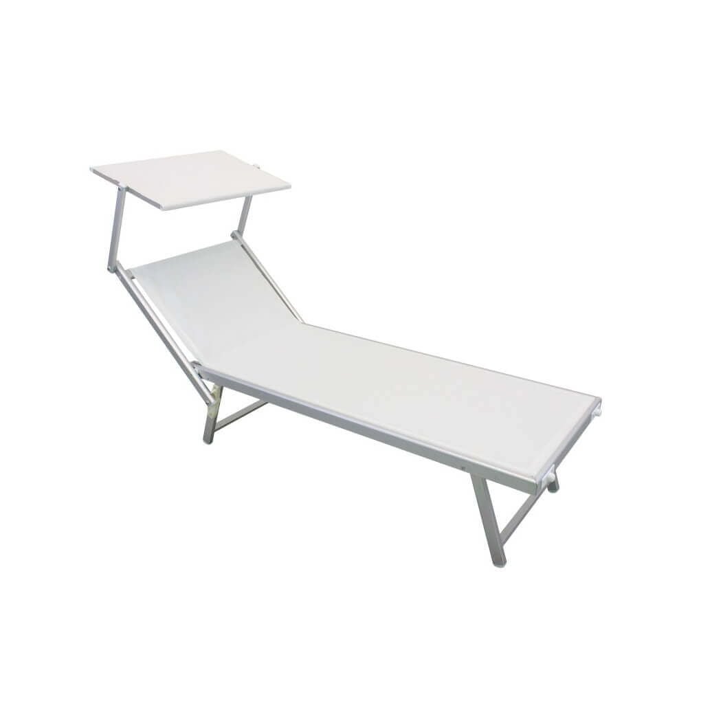Lettino prendisole da Giardino in Alluminio cm 183x61x38 – MILBURN