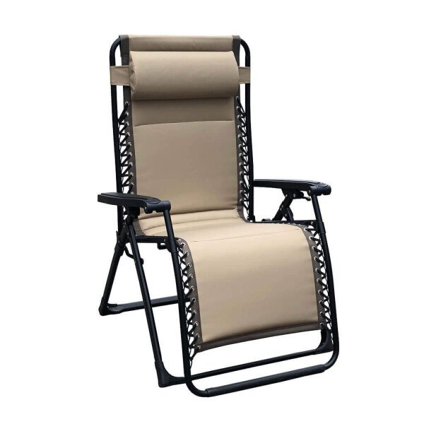 Sdraio Pieghevole xl in Oxford,Acciaio cm 97x78x115 – ZERO GRAVITY