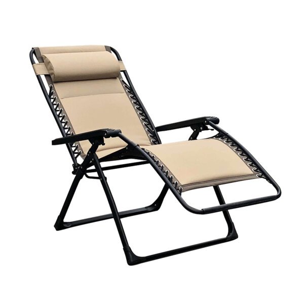 Sdraio Pieghevole xl in Oxford,Acciaio cm 97x78x115 – ZERO GRAVITY