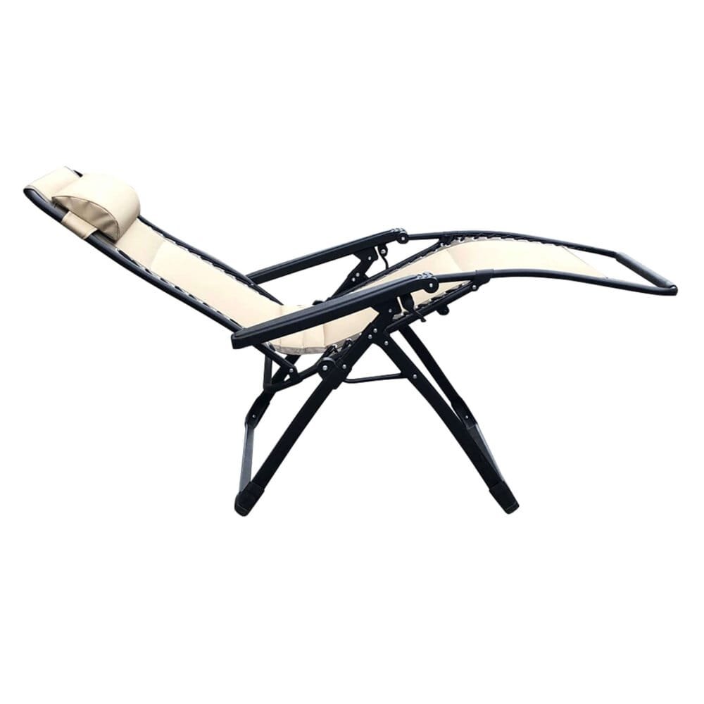 Sdraio Pieghevole xl in Oxford,Acciaio cm 97x78x115 – ZERO GRAVITY