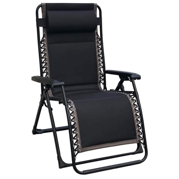 Sdraio Pieghevole xl in Oxford,Acciaio cm 97x78x115 – ZERO GRAVITY