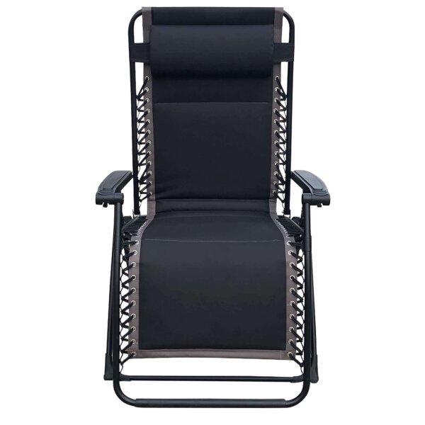 Sdraio Pieghevole xl in Oxford,Acciaio cm 97x78x115 – ZERO GRAVITY