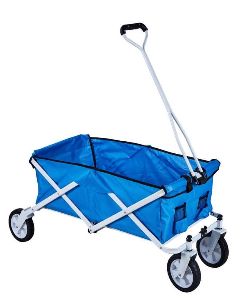 Carrello da spiaggia e campeggio Pieghevole in Acciaio,Oxford cm 117x50x52 – SALE