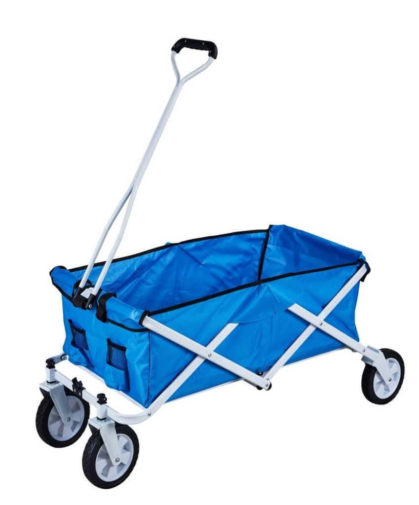 Carrello da spiaggia e campeggio Pieghevole in Acciaio,Oxford cm 117x50x52 – SALE