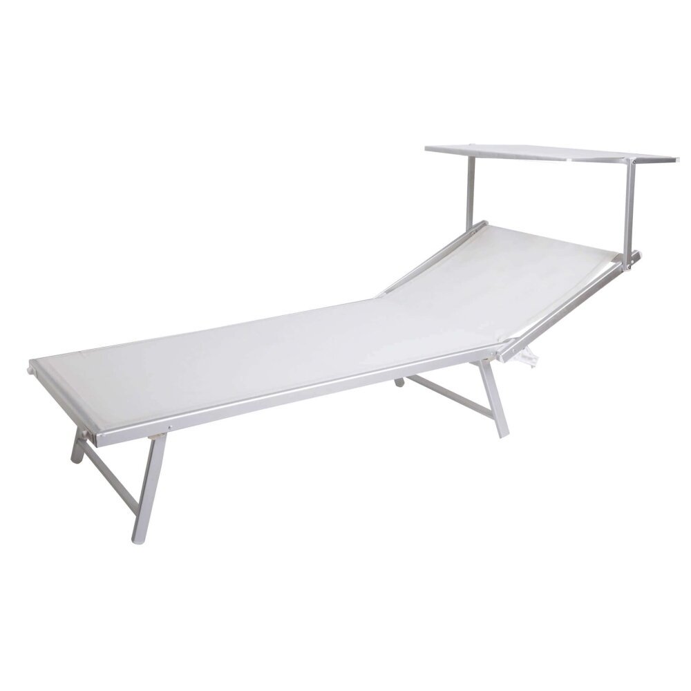 Lettino prendisole XL in Alluminio,Textilene cm 213x85x40 – KODY