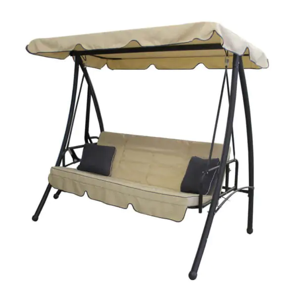 Dondolo da Giardino in Acciaio,Tessuto cm 201x123x179 – NOGA