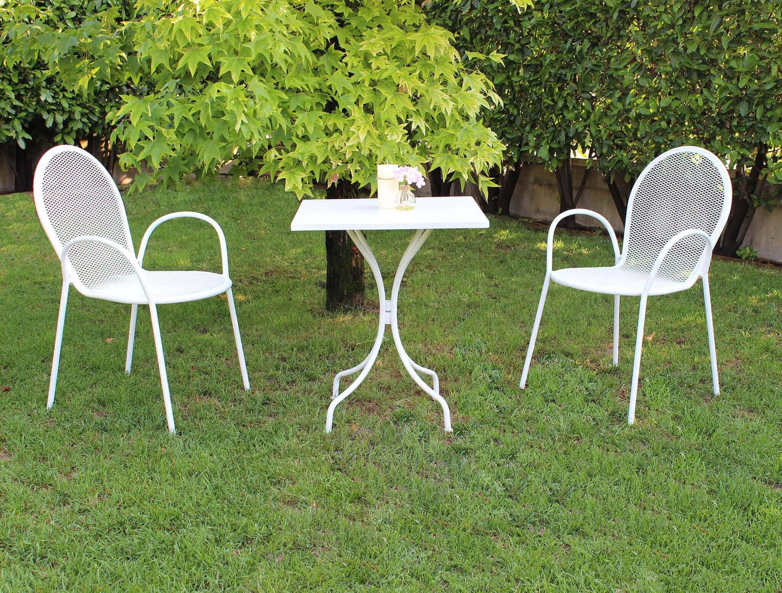 Poltrona da Giardino Impilabile in Acciaio cm 51x61x90 – JOEL
