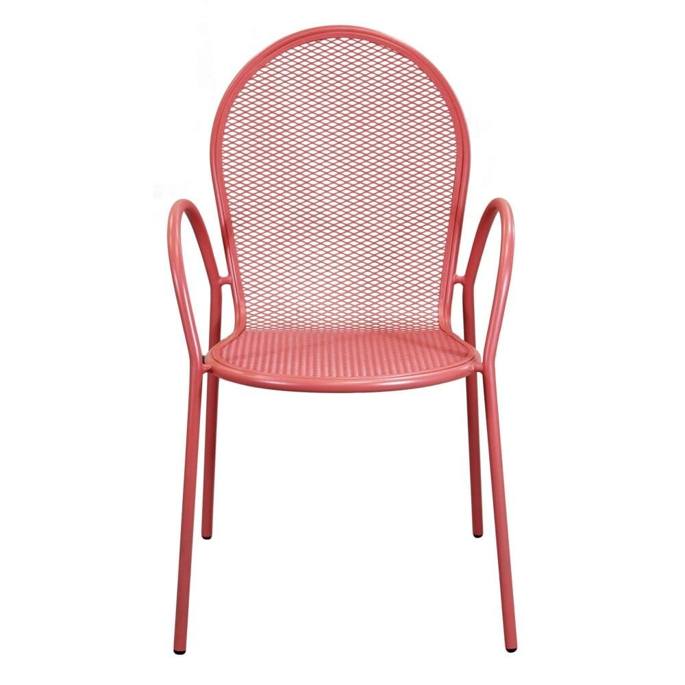 Poltrona da Giardino Impilabile in Acciaio cm 51x61x90 – JOEL
