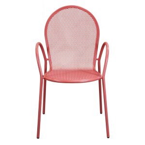Poltrona da Giardino Impilabile in Acciaio cm 51x61x90 – JOEL