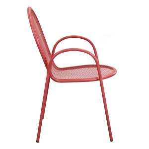 Poltrona da Giardino Impilabile in Acciaio cm 51x61x90 – JOEL