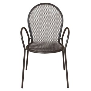 Poltrona da Giardino Impilabile in Acciaio cm 51x61x90 – JOEL