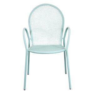 Poltrona da Giardino Impilabile in Acciaio cm 51x61x90 – JOEL