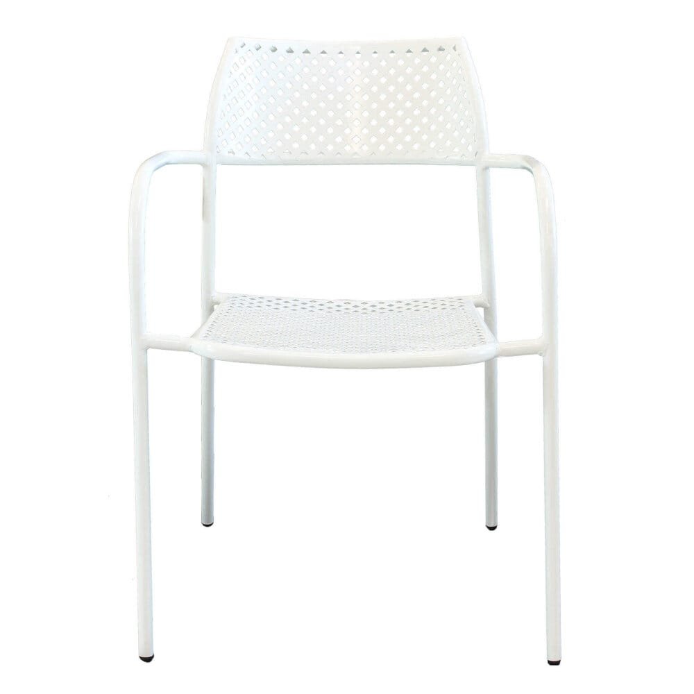 Poltrona da Giardino Impilabile in Acciaio cm 56x56x78 – MATHEW