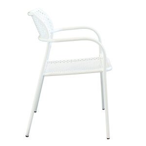 Poltrona da Giardino Impilabile in Acciaio cm 56x56x78 – MATHEW