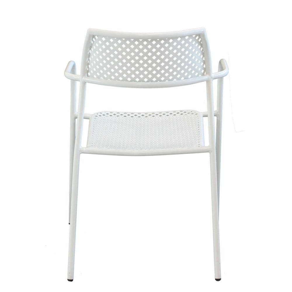 Poltrona da Giardino Impilabile in Acciaio cm 56x56x78 – MATHEW