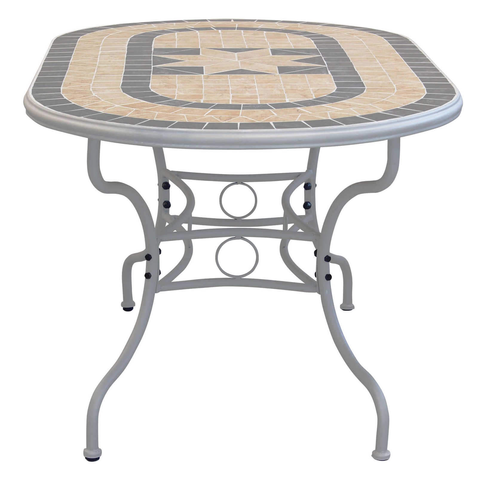 Tavolo da Giardino con piano in Mosaico 160×90 – NEVIL