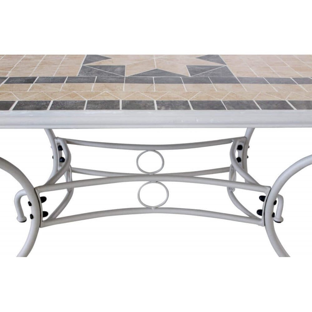 Tavolo da Giardino con piano in Mosaico 160×90 – NEVIL