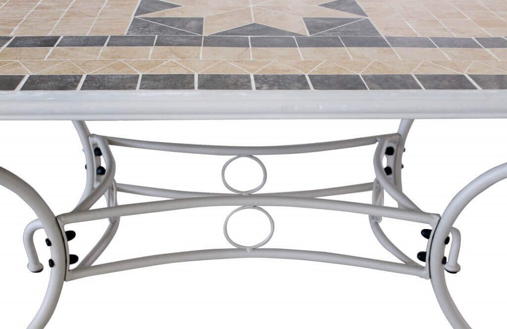 Tavolo da Giardino con piano in Mosaico 160×90 – NEVIL