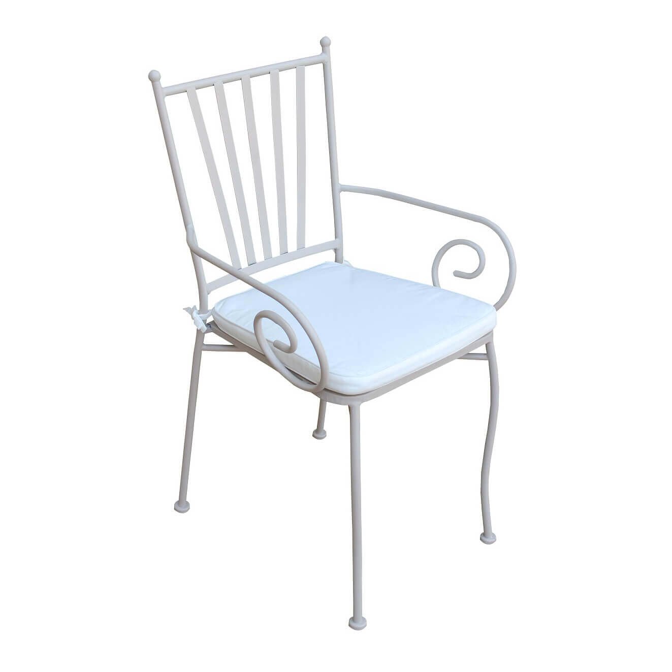 2592_FE802577_5.jpeg Poltrona da Giardino con cuscino in Acciaio cm 53x55x90 – NEVIL