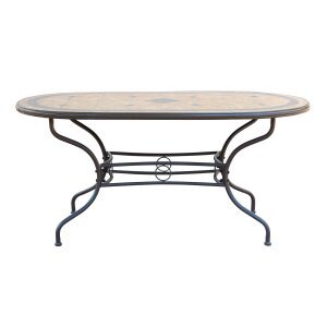 Tavolo da Giardino con piano in Mosaico 160×90 – NEVIL