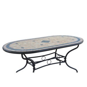 Tavolo da Giardino con piano in Mosaico 160×90 – NEVIL