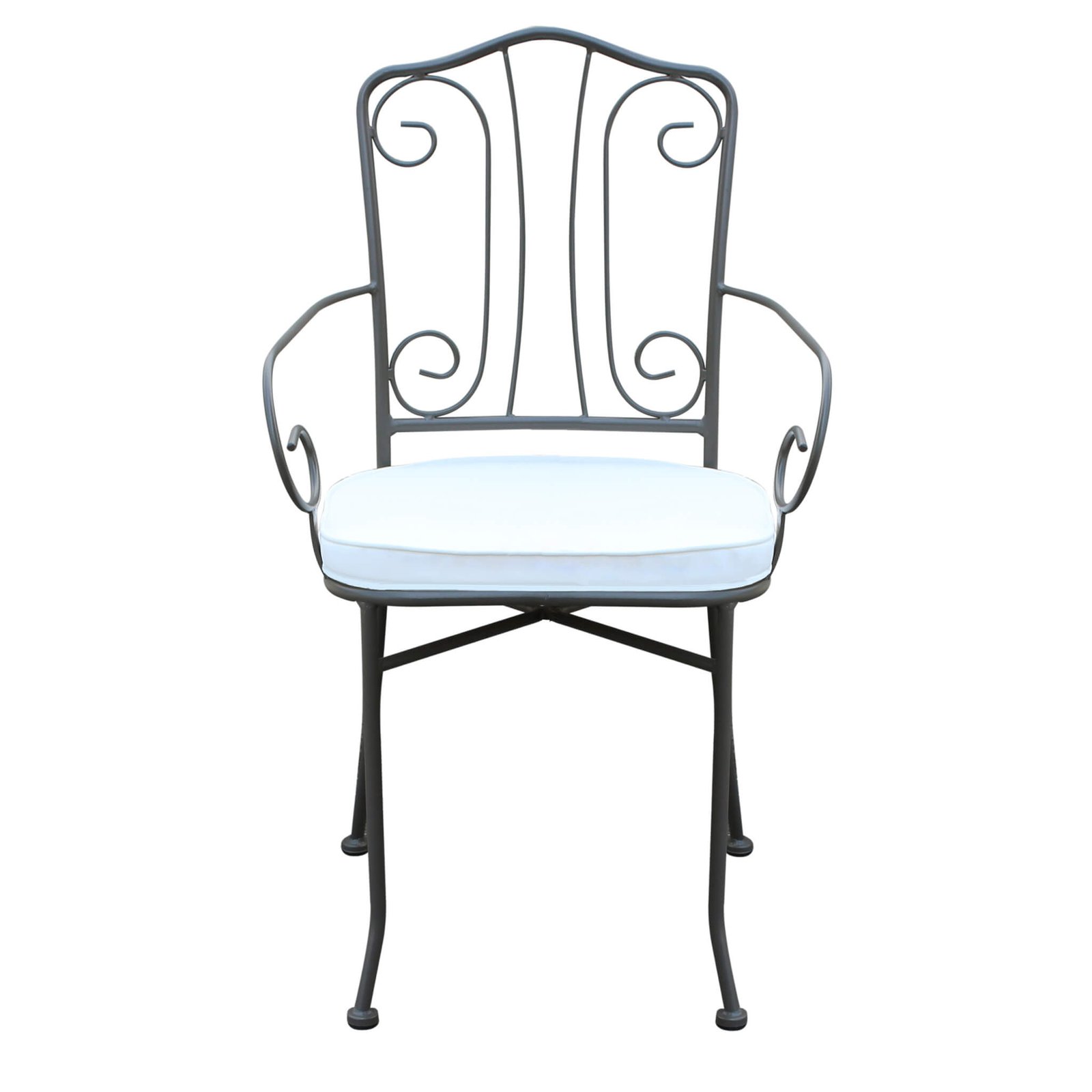 Poltrona da Giardino con cuscino in Acciaio cm 53x55x90 – NEVIL