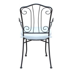 Poltrona da Giardino con cuscino in Acciaio cm 53x55x90 – NEVIL