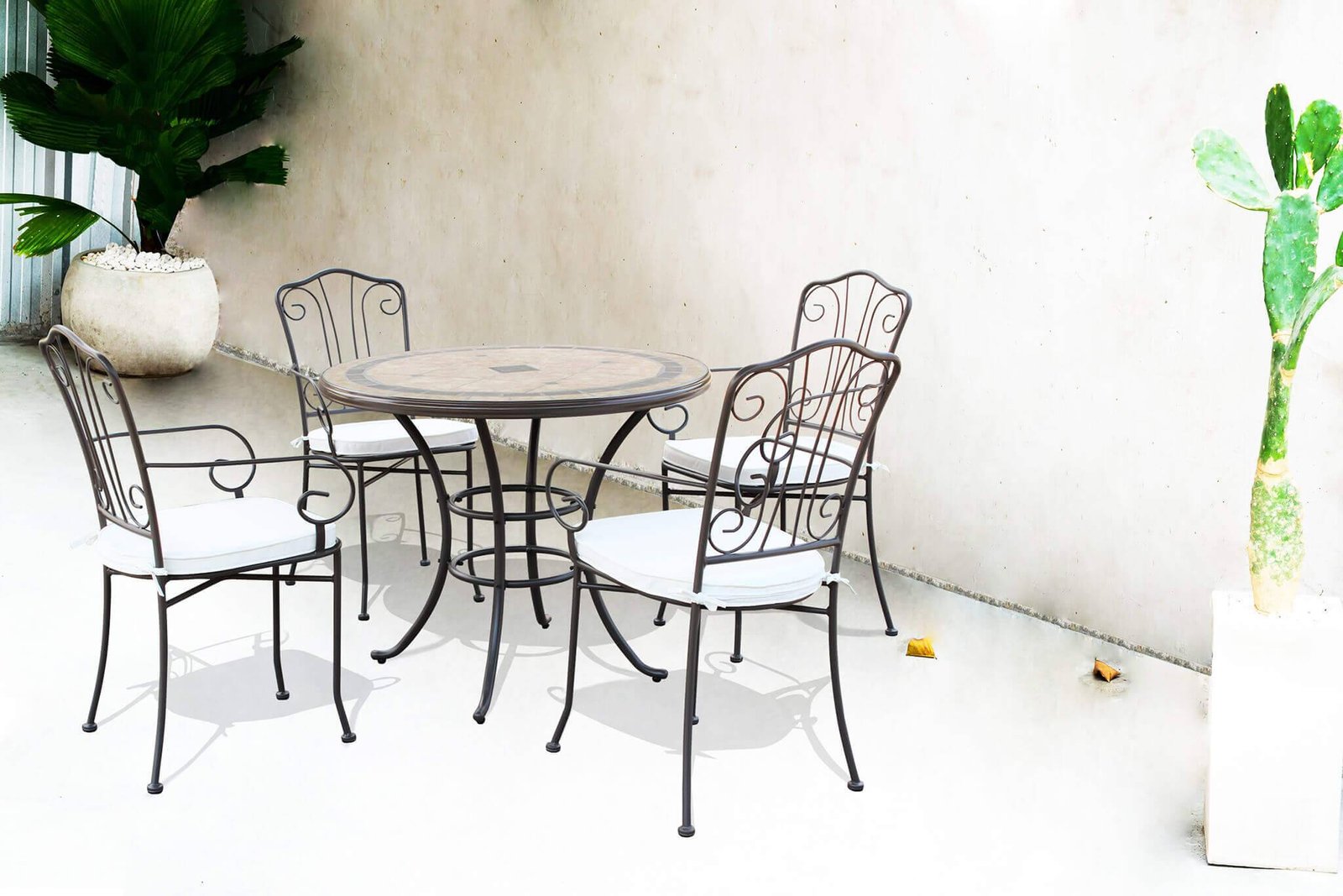 Poltrona da Giardino con cuscino in Acciaio cm 53x55x90 – NEVIL