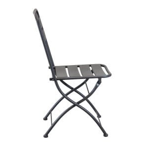 Sedia da Giardino Salvaspazio in Acciaio cm 42x50x88 – STUART