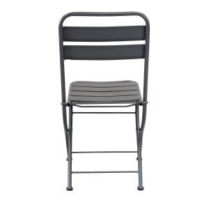 Sedia da Giardino Salvaspazio in Acciaio cm 42x50x88 – STUART