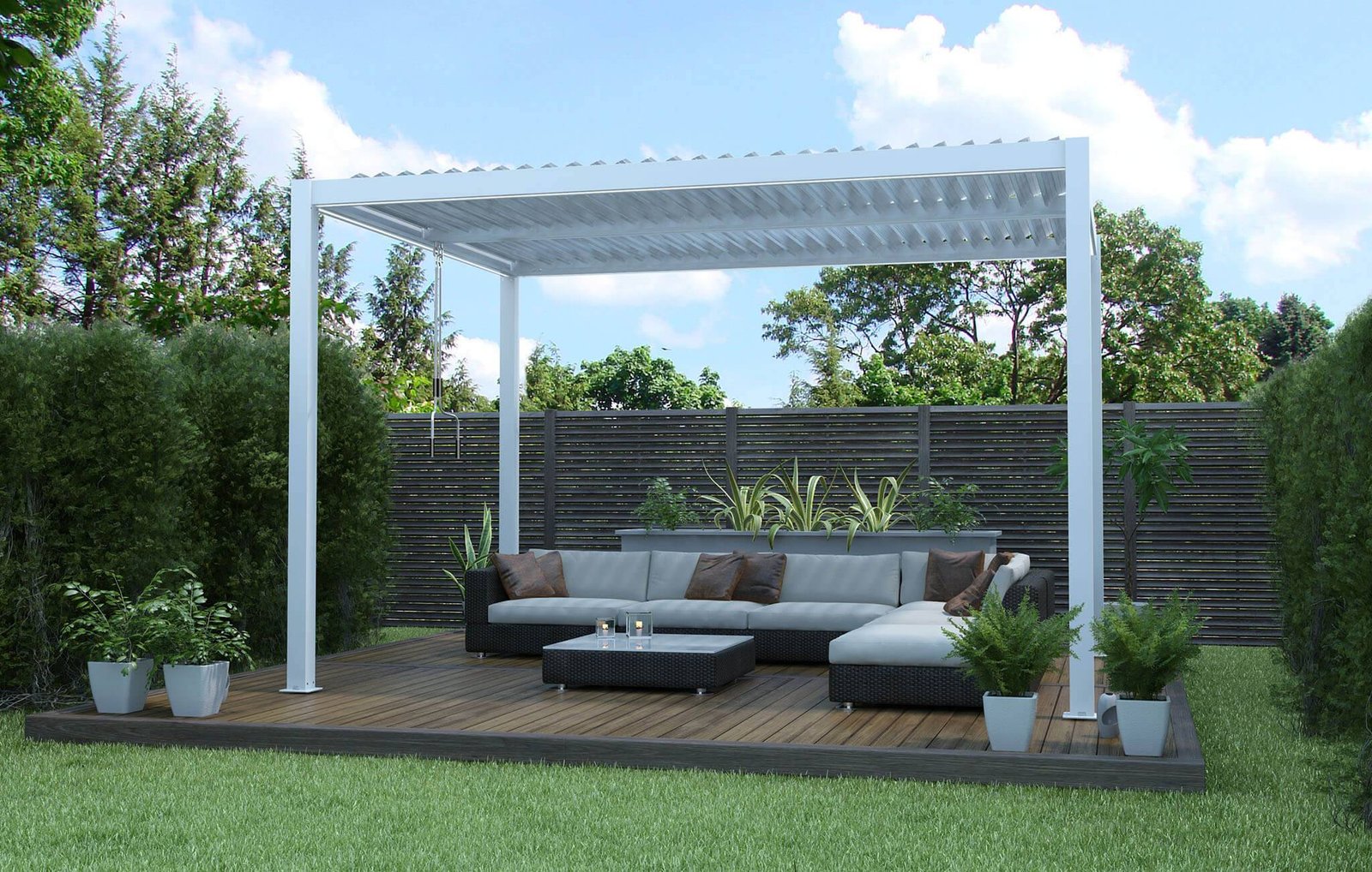 Pergola bioclimatica in alluminio – TONY