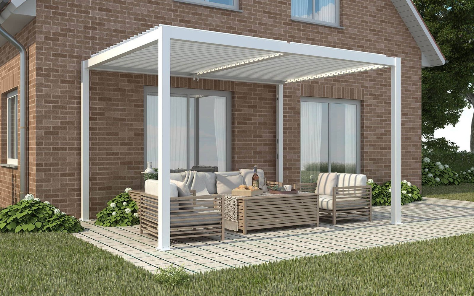 Pergola bioclimatica in alluminio – TONY
