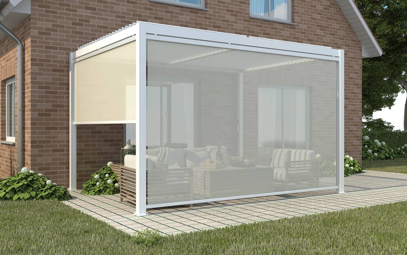 Pergola bioclimatica in alluminio – TONY