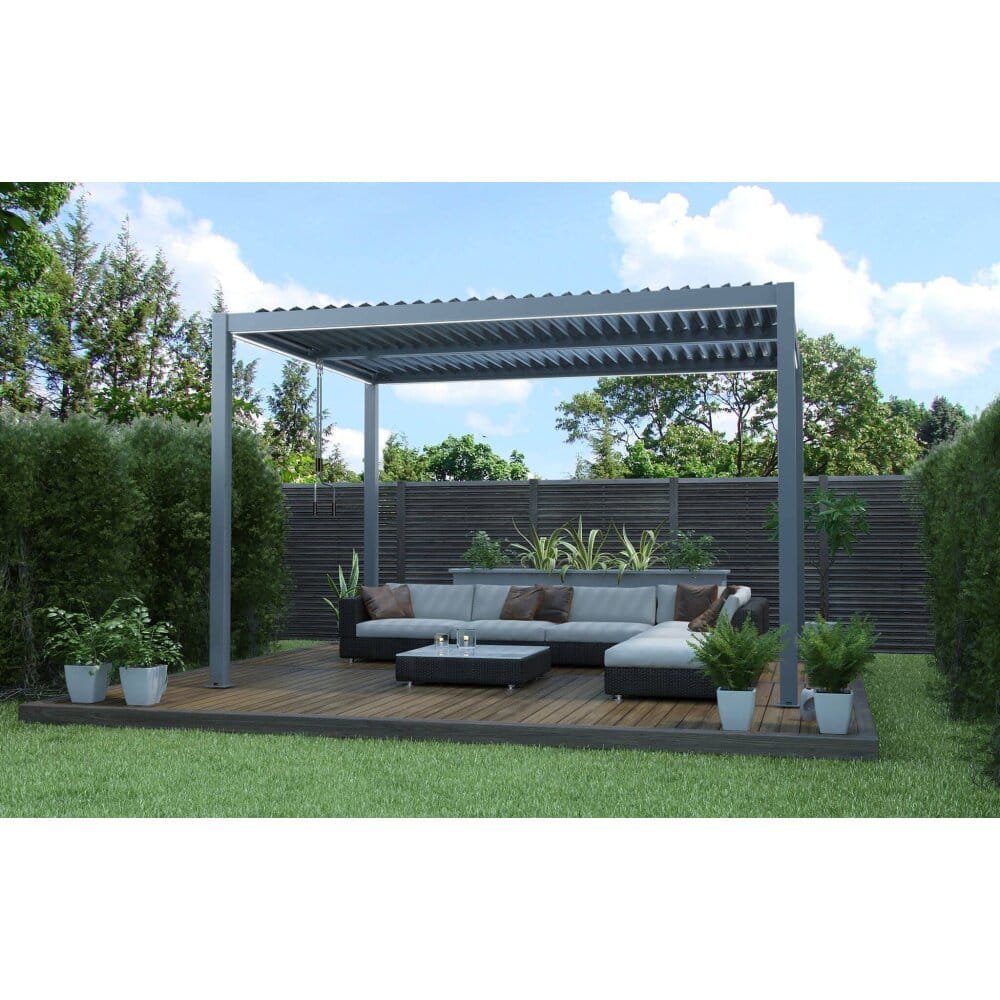 Pergola bioclimatica m 3×4 in alluminio – JAMEY