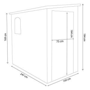 9057-LGRE_HA809058-MRNE_3.jpeg Casetta Porta Attrezzi da Giardino in Plastica cm 134x192x204 – FOX