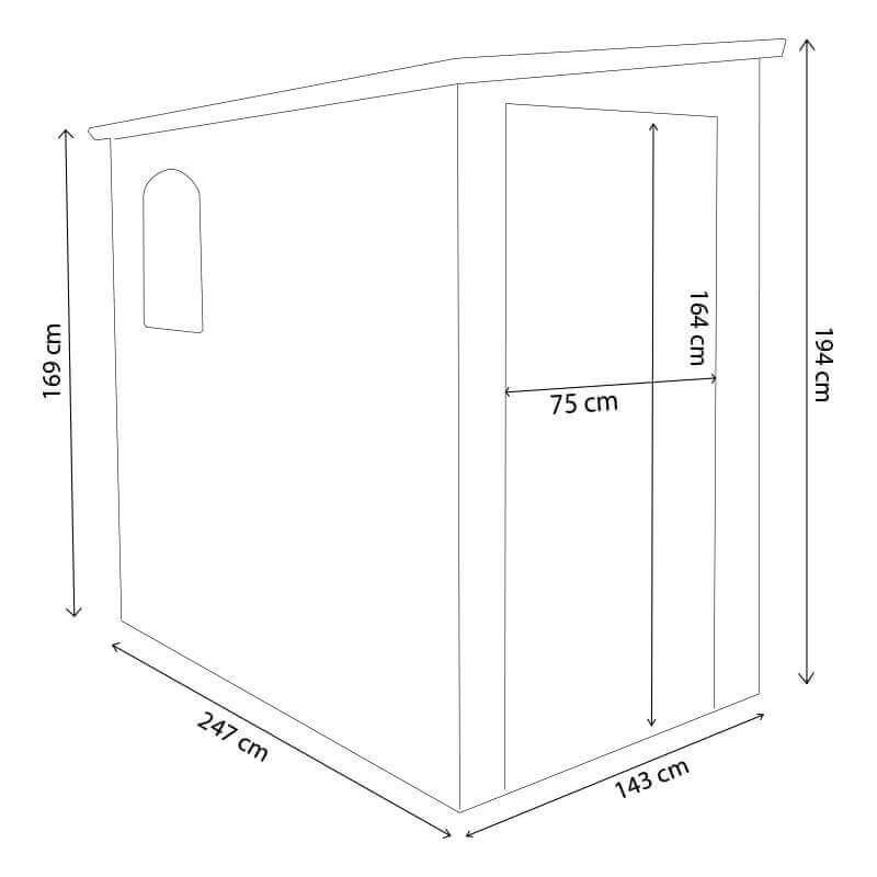9057-LGRE_HA809058-MRNE_3.jpeg Casetta Porta Attrezzi da Giardino in Plastica cm 134x192x204 – FOX