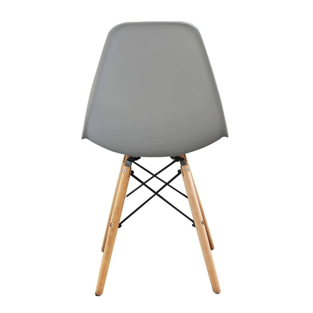 Sedia per Sala da Pranzo scandinava in Legno,Acciaio,Plastica cm 53x47x82 – NOAH
