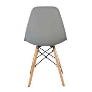 Sedia per Sala da Pranzo scandinava in Legno,Acciaio,Plastica cm 53x47x82 – NOAH