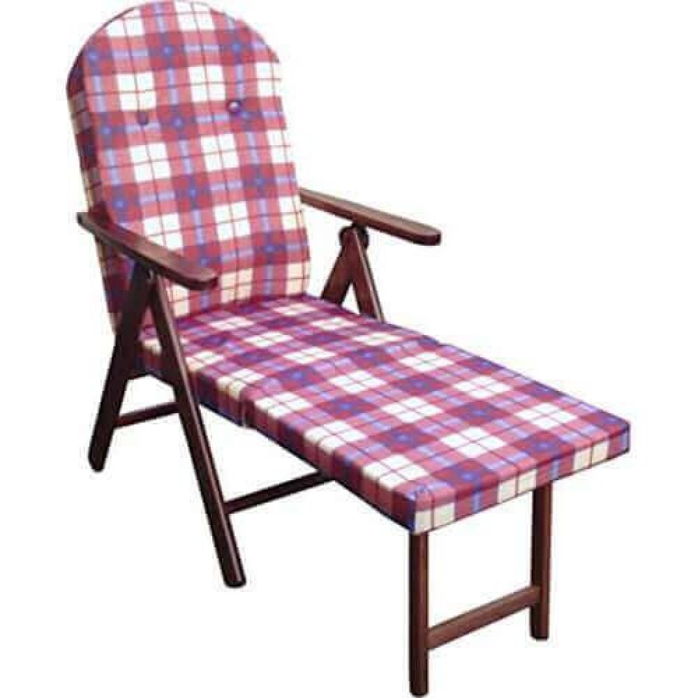 Poltrona Sdraio 4 posizioni con cuscino in Cotone,Legno cm 84x75x110 – PERCY
