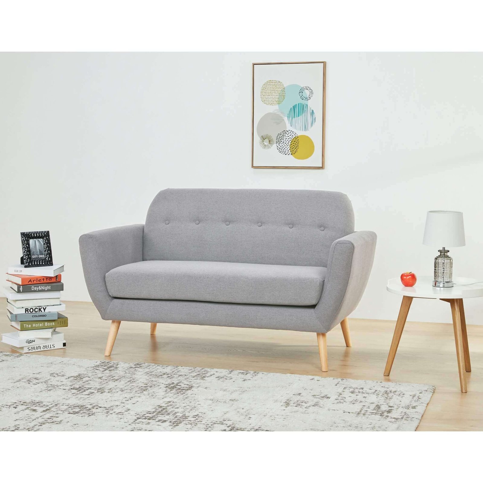 Divano due posti Scandinavo in Tessuto cm 147x79x86 – SILENTE