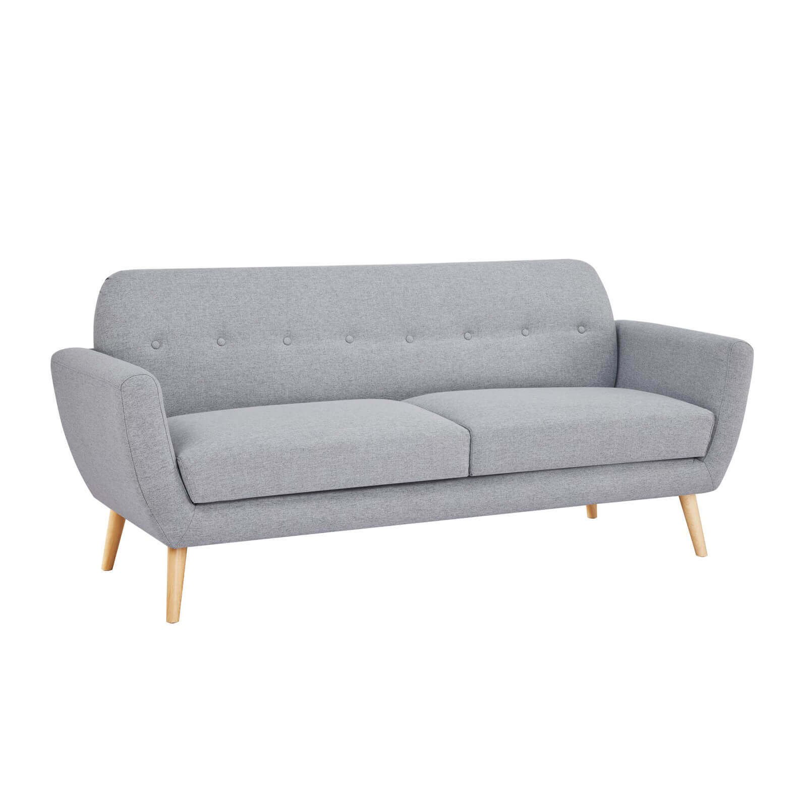 Divano tre posti Scandinavo in Tessuto cm 193x79x86 – SILENTE