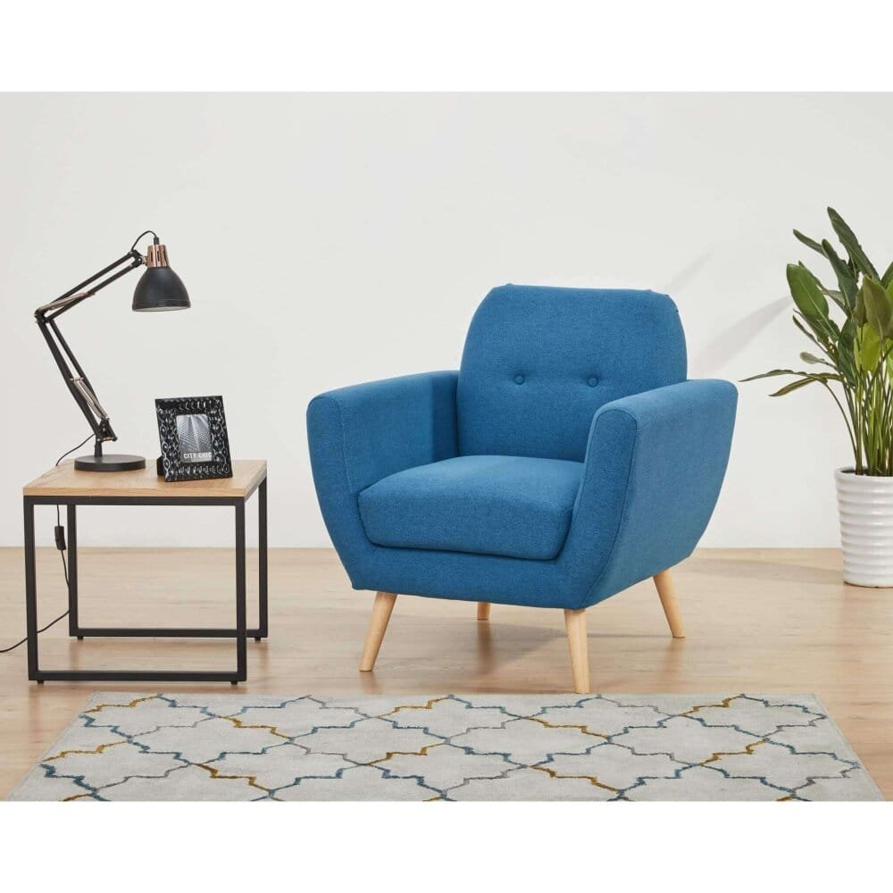 Poltrona Moderna in Tessuto cm 84x79x86 – SILENTE